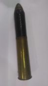 An inert Canadian WWI 18 pounder shell. This lot will be available to collect in person 48 hours