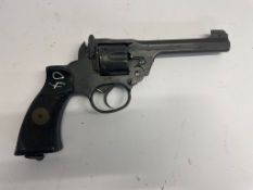 A deactivated (EU Cert) WWII British Enfield Tankers revolver, dated 1941. This lot will be