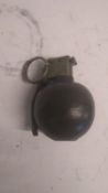 An inert US M33 Baseball grenade. This lot will be available to collect in person 48 hours after the