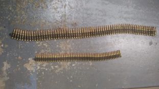 Two bullet belts; 7.62 NATO and 5.56 NATO. This lot will be available to collect in person 48