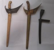 Three Indonesian Kris daggers.