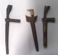 Three Indonesian Kris daggers.