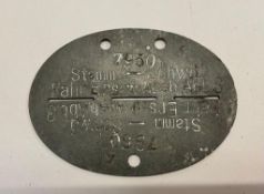 A WWII German dog tag.