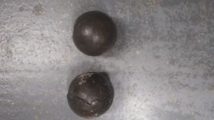 Two cannonballs.