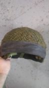 A British paratrooper helmet.