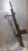A deactivated (EU Cert) Italian Breda Bren light machine gun with spare barrel and transit case.