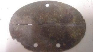 A WWII German dog tag.