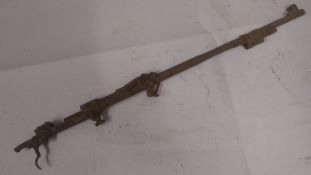 A WWII German relic K98 rifle.