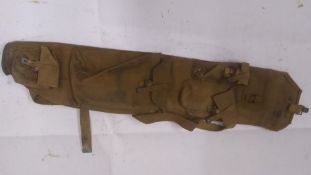 A WWII British Bren barrel bag.