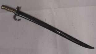 A French Yataghan pattern 1874 Gras bayo