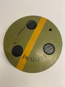 Two inert mines; 1960 anti-tank, and Yug