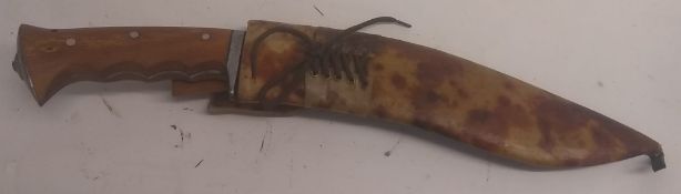 A modern Kukri knife and two support kni