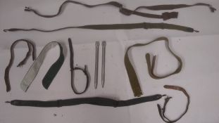 A quantity of slings together with a pai