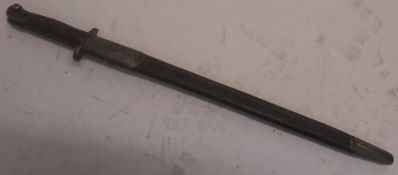 A 1907 pattern SMLE bayonet.