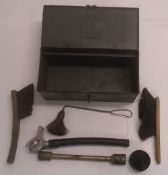 A British military Land Rover kit box an