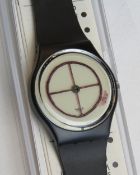 A Limited Edition Swatch watch designed by Not Vital, Wheel Animal pattern, 8 Edition 5405 - 5555,