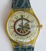 A Swatch Musical watch by J.M.