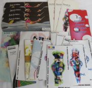 A quantity of Swatch watch packaging, collection brochures including Pop range, etc.