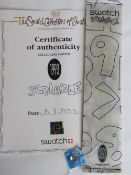 A Collectors Year Piece Swatch watch in Scribble pattern 1993, sealed in original packaging,