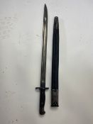 A WWI 1907 pattern SMLE bayonet with sca