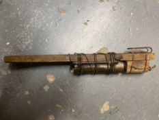 A rare inert WWI French 'hairbrush' stic