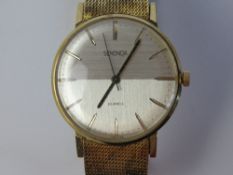 A Sekonda wrist watch having silvered dial on stainless steel strap.