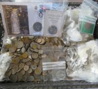 A quantity of assorted coinage, mostly Netherlands,