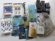 A quantity of assorted dolls house lighting including transformers, street lights, lamps, etc.