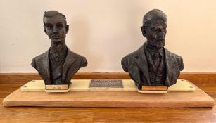 A fine automotive Rolls-Royce double-bust.