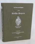 Directory and Register of the Rolls-Royce Phamtom III motor car.