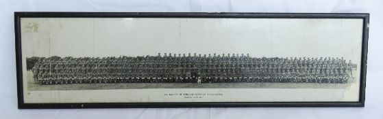 Regiment photograph in frame, 3rd County of London Yeomanry (Sharpshooters) Popham Camp 1939.