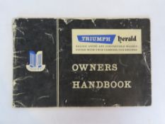 Triumph Herald owners handbook.