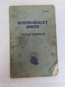 Austin Healey Spite drivers handbook published July 1958.