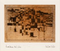 Barbara Webb (20th Century) Lakeside signed and titled in pencil (in the margin) etching and