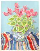 Nicola Gresswell (Contemporary) Stripey Cyclamen, 1985 107/150, signed, titled, dated, and