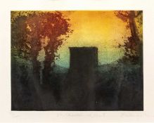 Alan Rankle (b.1952) Puilaurens; St Quentin le Tour; and Quevius, 1992 each signed, titled, and