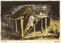 John Piper (1903-1992) At Lewknor; and Grongar Hill lithographs 13.3 x 19cm (2).