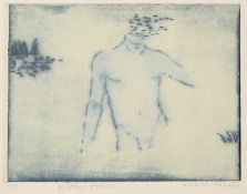 Naomi Frears (b.1963) White Torso signed, titled, and numbered in pencil (in the margin) etching