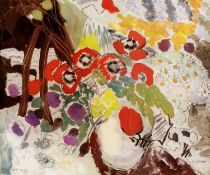 Ivon Hitchens (1893-1979) Flower Painting photo-lithograph 49 x 58cm.