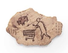 Banksy (b.1974) Peckham Rock, 2018 offset lithograph on board produced by the British Museum with