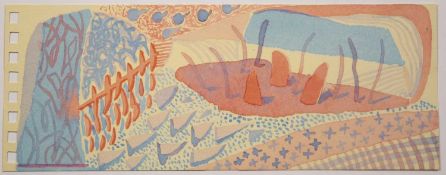 David Hockney (b.1937) Composition Red & Blue, 2007 lithograph printed in colours on wove paper,