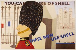 Ben Nicholson (1894-1982) These Men use Shell, 1969 reprint off-set lithograph printed by W.R.