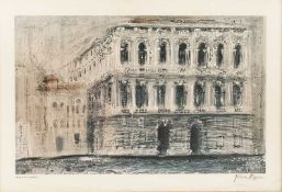 John Piper (1903-1992) Palazzo Pesaro signed in pencil (lower right) screenprint published by W.S.
