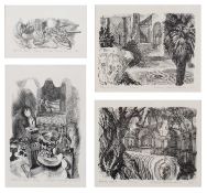 Richard Shirley-Smith (b.1935) Roma, four wood engravings, 1961 artist's proofs, each signed, dated,
