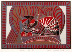 Dale Devereaux Barker (b.1962) Craxton's Cat III, 2008 3/4, signed, dated, titled, and numbered in