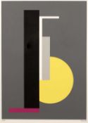 1960s School Bauhaus style abstract, 1969 67/100, signed, dated, and numbered in pencil (in the