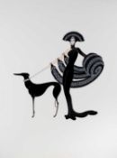Erté (1892-1990) Symphony in White; and Symphony in Black screenprint 77 x 57cm, unframed (2).