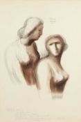Henry Moore (1898-1986) Two Women; and Seated Madonna, 1958 lithographs from the portfolio Heads,