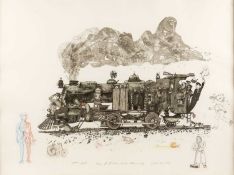 Chris Orr (b.1943) Men of Steam, While Others Sleep, 1989 artist's proof, signed and dated in pencil