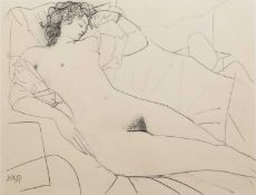 Pablo Picasso (1881-1973) L'Odalisque, 1951 blindstamp to paper giclee 42 x 50cm.